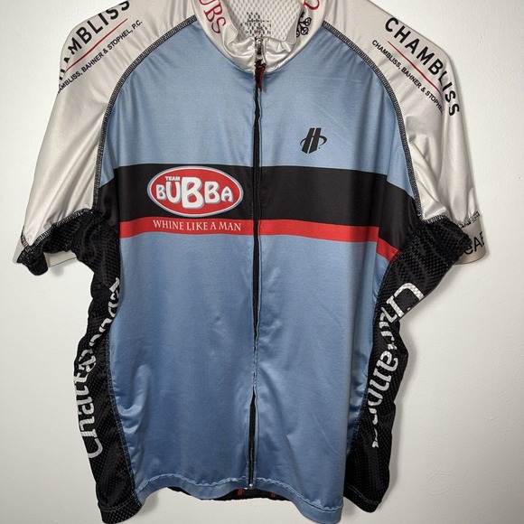 Hincapie cycling jersey with a light blue and white color scheme Men's XL - Picture 1 of 5